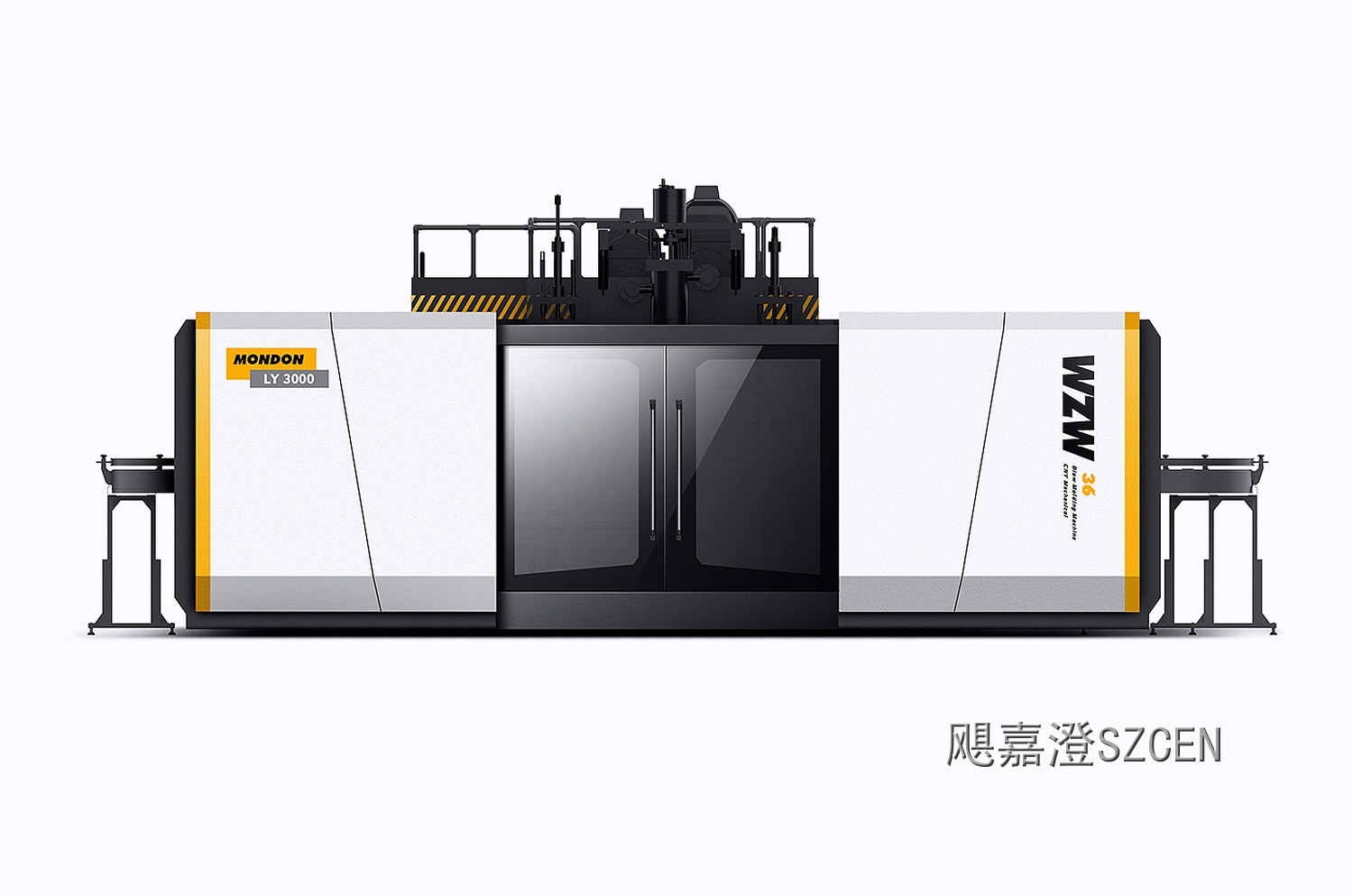 中空吹瓶机|塑料包装设备钣金外观设计
