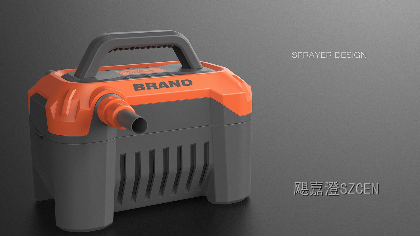 抽水泵｜充电式抽水泵整机外观与结构设计
