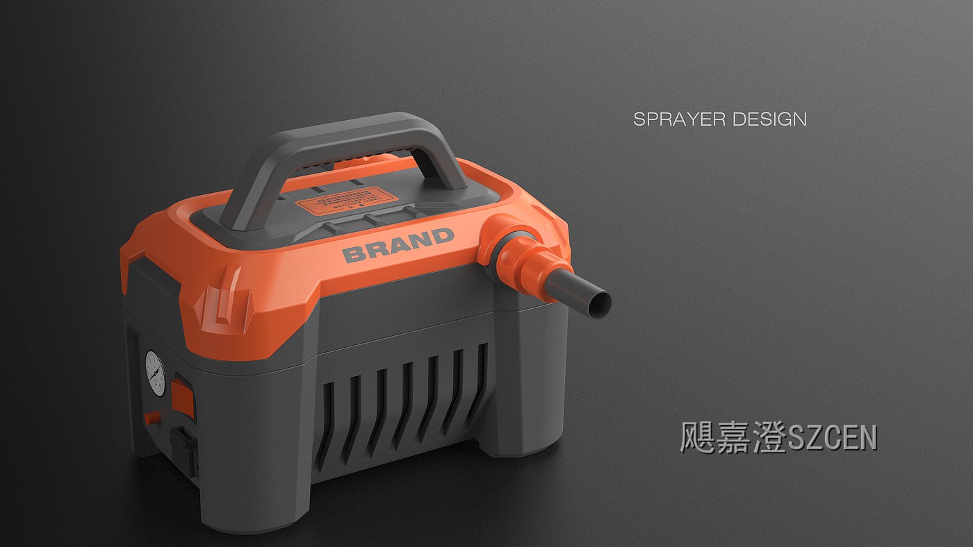 抽水泵｜充电式抽水泵整机外观与结构设计
