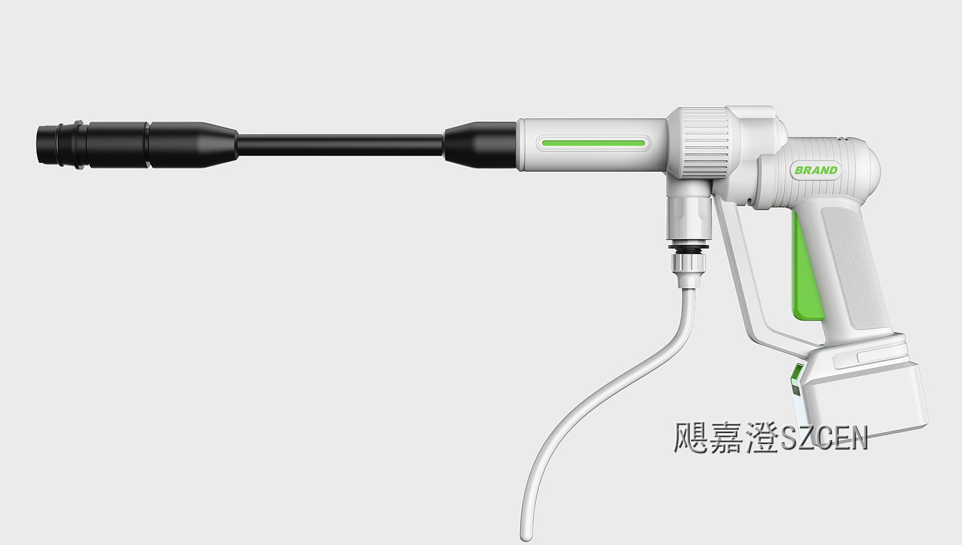 锂电清洗枪｜便携式锂电清洗枪整机外观与配色设计