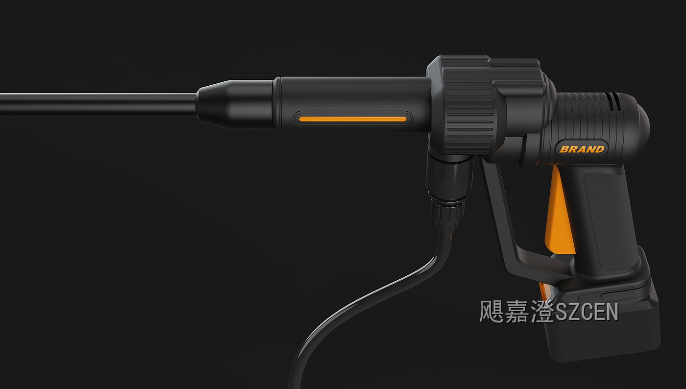 锂电清洗枪｜便携式锂电清洗枪整机外观与配色设计