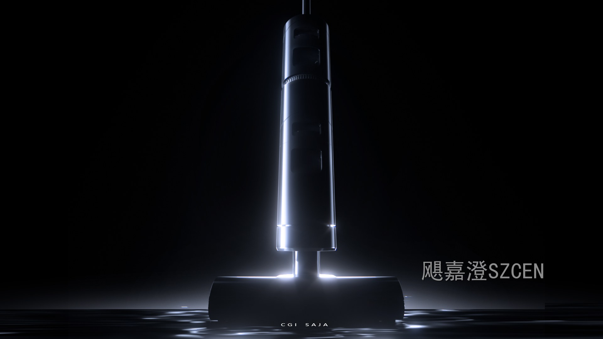 洗地机｜湿式滚刷洗拖一体清洁设备外观与结构设计