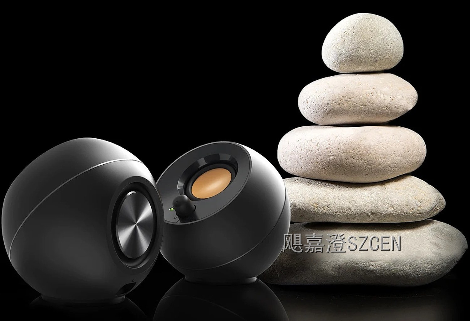 USB桌面扬声器｜球形近场听音音箱外观与结构设计