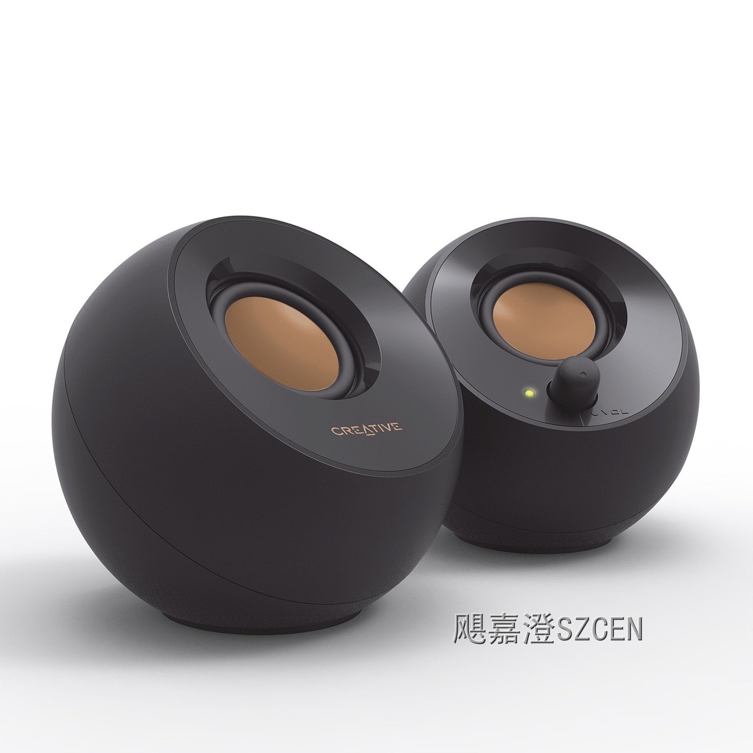 USB桌面扬声器｜球形近场听音音箱外观与结构设计