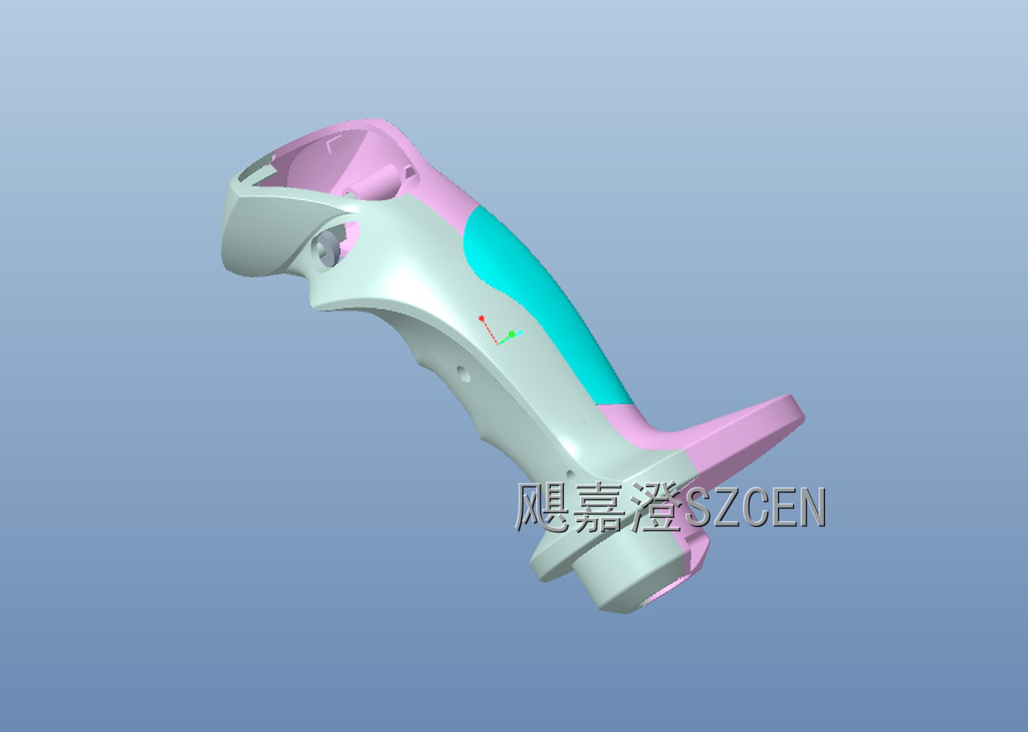 工程车操作手柄外壳｜逆向测绘建模设计8 飓嘉澄