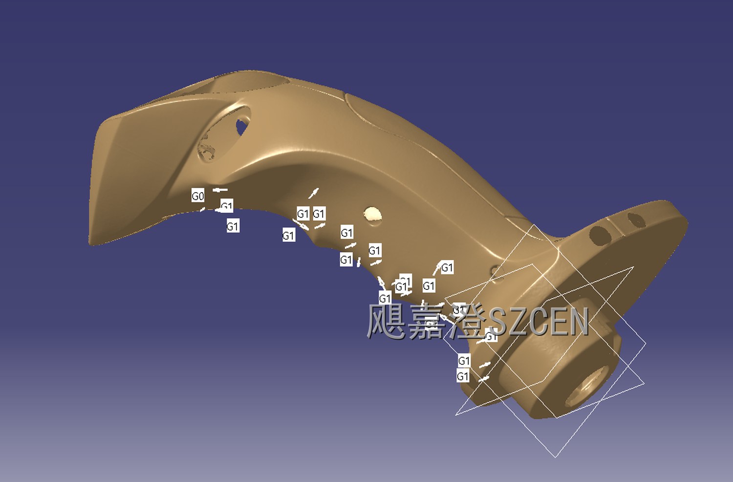 工程车操作手柄外壳｜逆向测绘建模设计