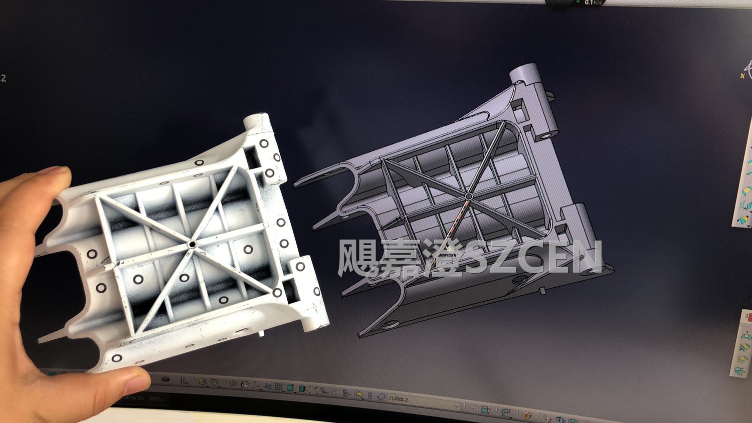 家具塑料连接件｜逆向扫描测绘建模设计