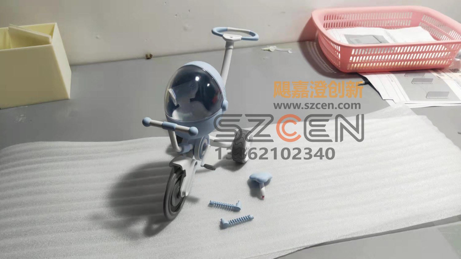 折叠创新婴儿车模型｜童车样件快速成型
