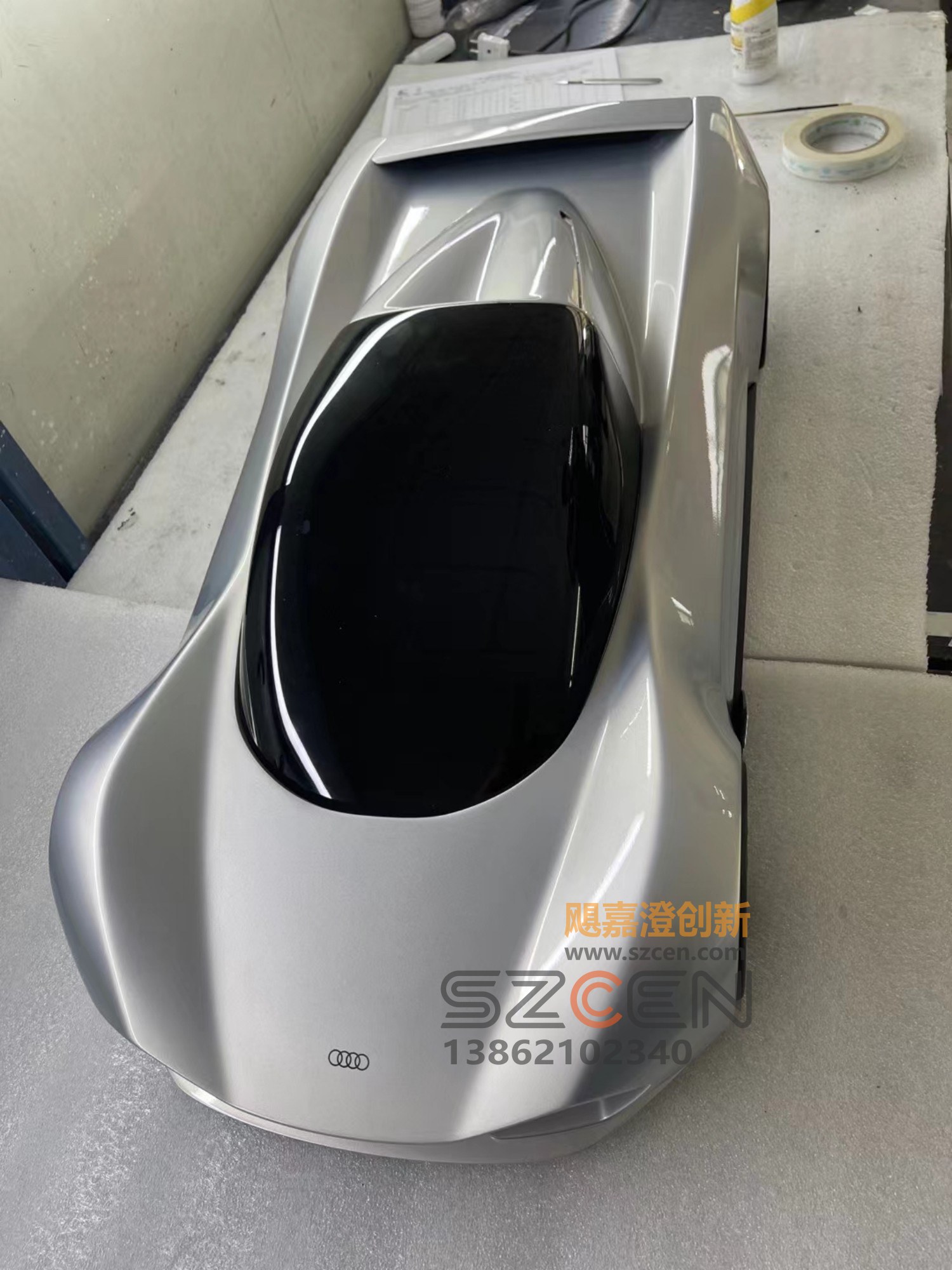 科技展品模型|概念机身样件制作