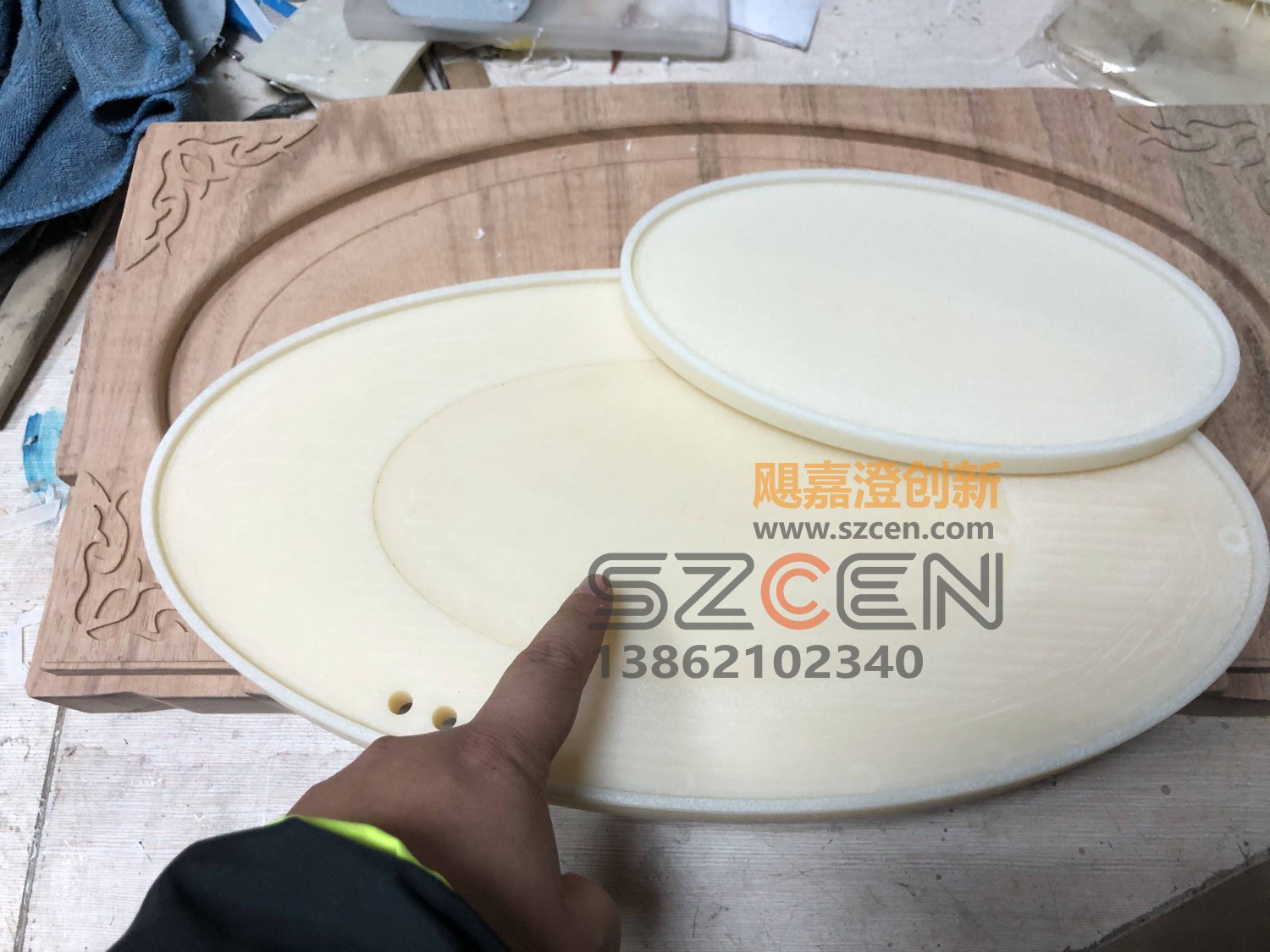 做旧茶台模型｜实木雕刻与做旧处理
