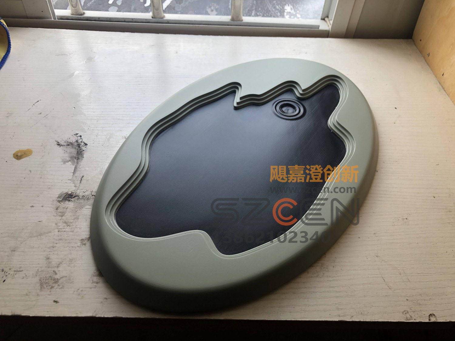 文创创意茶具系列模型｜山水轮廓茶盘样件