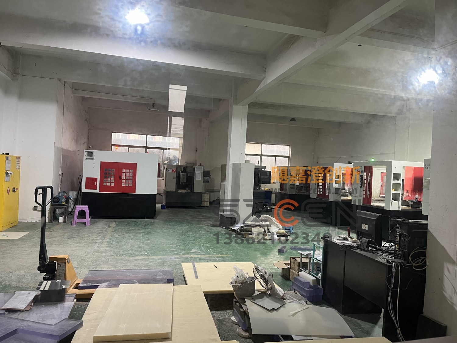 CNC精雕手板加工｜工厂规模现场与设备